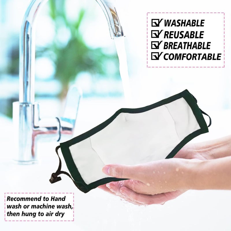 MAZJOYDAY Store Washable Reusable Cloth Face Masks for Women Men - Breathable Face Mask with Nose Wire and Filter Pocket for Adult - Image 5